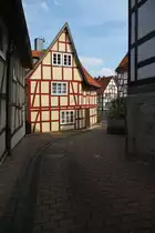 Korbach, Fachwerkh�user in der Kilianstra�e (12.04.2009)