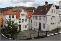Bergen. Gem�tliche Wohnh�user am Silberget in Nordnes. 26.09.2012