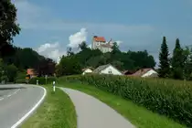 Waldburg, Blick zur Burg von S�den, Aug.2012