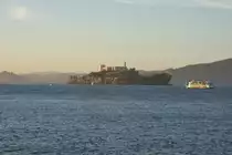 Blick auf Alcatraz kurz vor Sonnenuntergang am 21.09.2012