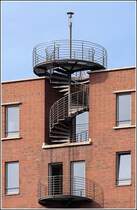 Himmelsleiter?. Gesehen am 10.10.2005 in der Speicherstadt.