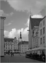Blick von der M�ndi-Gasse auf den Marktplatz. 
4. Mai 2012