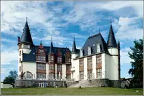 Im Schloss Klink ist heute ein Hotel untergebracht. Scan eines Dias vom September 1998.