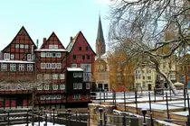 L�neburg, Blick zum Stintmarkt. Aufgenommen am 11.12.2012.