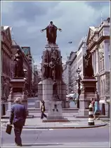Waterloo Place im Jahr 1977. Scan vom Dia.