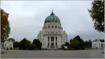 Die Karl-Borrom�us-Kirche, auch Dr.-Karl-Lueger-Ged�chtniskirche genannt, auf dem Zentralfriedhof Wien (11. Bezirk). 03.10.2010