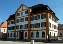 Ehingen an der Donau, das St�ndehaus, 1749 im sp�tbarocken Stil erbaut, heute Amtsgericht, Aug.2012