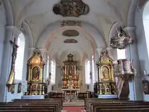 Westenhofen, Alt�re aus dem 17. Jahrhundert der St. Martin Kirche (05.04.2012)