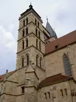 Esslingen, S�dturm der gotischen Stadtkirche St. Dionys, erbaut im 13. Jahrhundert 
(11.08.2008) 