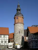 Saigerturm in Stolberg/Harz, erbaut 1282 als Bestandteil des inneren Stadttores
(30.09.2012)