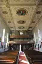 Kettershausen, St. Michael Kirche, 1858 neuromanische Ausstattung von Thomas 
Guggenberger, Fresken gemalt 1896 von Basilio Coletti (05.04.2011)