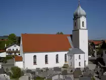 Hopferau, Pfarrkirche St. Martin und Sebastian, sp�tgotisch, erbaut 1467, umgestaltet 1899 (04.10.2011)
