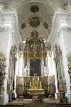 Allmannshofen, Hochalter der St. Johannes Klosterkirche im Ortsteil Holzen (01.02.2013)