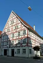 Mengen, das Haus  Zur Alten Post , heute st�dtisches Museum, Aug.2012