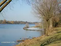 Hamburg Uhlenhorst am 11.2.2013: Blick auf die Au�enalster von der Stra�e  Sch�ne Aussicht 