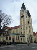 Weiden, St. Josef Kirche, erbaut von 1899 bis 1903, gr��ter Kirchenbau im Bistum 
Regensburg aus nachmittelalterlicher Zeit, Architekt Johann Baptist Schott (22.04.2012)