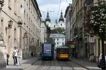 Innenstadt von Lviv am 30.08.2009.
