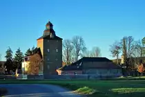 Burg Kirspenich im Abendlicht - 22.11.2012