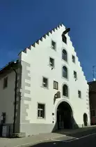 Pfullendorf, die Spit�lische Zehntscheuer von 1515, seit 1980 Stadtarchiv, Aug.2012