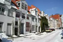 H�user in der Effengrube von L�beck; 15.3.2013