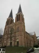 Bregenz, Herz Jesu Kirche, erbaut von 1905 bis 1906 durch Architekt Joseph Cades 
(17.03.2013)