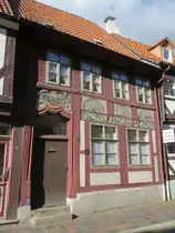 Fachwerkgeb�ude der Neisser Heimatstube (Neisse/Nysa in Oberschlesien) in der Altstadt von Hildesheim im Sommer 2012