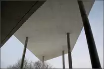 . Universit�tsbibliothek Magdeburg - Untersicht der Auskragung. 19.03.2013 (Matthias)