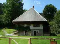 Gutach, im Freilichtmuseum steht dieses Tagel�hnerhaus von 1819 aus dem Oberprechtal, Juli 2012