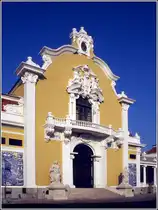 Lissabon. Pavilhao dos Desportos im Parque Eduardo VII.
Scan eines Dias vom April 1995.