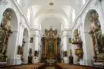 Linz, barocke Alt�re und Kanzel der Karmeliterkirche (07.04.2013)