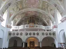 Hartkirchen, Orgelempore der St. Stephanus Kirche (07.04.2013)