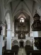 Schl�gl, Stiftskirche Maria Himmelfahrt, Orgel von 1634 (06.04.2013)