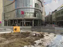 Gro�baustelle am 14.03.2013 in der Schl�sserstra�e. Im Rahmen der  Bauma�nahme Schl�sserbr�cke  finden dort umfangreiche Bauarbeiten statt. 