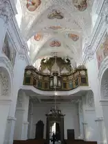 Klosterkirche Maria Himmelfahrt in Baumgartenberg, Freundt Orgel von 1662, 1780 �berbaut vom Orgelbauer Franz Lorenz Richter (21.04.2013) 