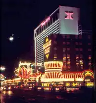 Flamingo Spielcasino und Hilton-Hotel in Las Vega - M�rz 1983 (Scan vom KB-Dia)