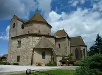 Ottmarsheim, die ber�hmte Abteikirche aus dem 11.Jahrhundert, Juni 2012