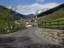 Aussicht auf Flie� mit den Kirchen St. Barbara und Maria Himmelfahrt (28.04.2013)