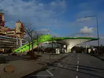 Der Hubschrauberlandeplatz vor dem Aachener Klinikum. (09.02.2013)