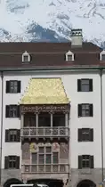 Das Goldene Dachl in der Innsbrucker Altstadt am 2. April 2013.