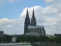 Der Blick auf den K�lner Dom.(9.7.2012)
