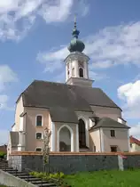 Rottenbach, St. Petrus Kirche, sp�tgotischer Bau mit Netzrippengew�lbe, Bezirk 
Grieskirchen (05.05.2013)