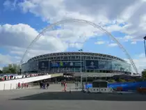 London, Wembley Stadion, 90 000 Pl�tze, zweitgr��tes Stadion Europas (25.05.2013)