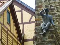 Deutschland, Rheinlandpfalz, Landkreis Ahrweiler, Ahrweiler, Niedertor mit dem Mauersp�her, 27.05.2013