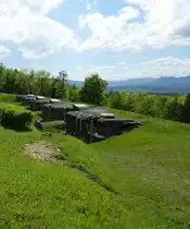 Mutzig im Elsa�, hoch �ber dem Ort steht die vom Deutschen Kaiserreich 1893 erbaute Festung, war damals die gr��te, st�rkste und modernste ihrer Art in der Welt, heute ist ein Teil Museum und kann mit F�hrungen besichtigt werden, Mai 2013