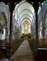 Mackenheim, Blick in den Innenraum des Riedm�nsters, Mai 2013