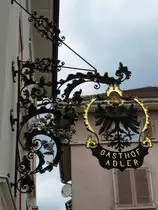Bad S�ckingen, Restaurant  Adler  auf dem M�nsterplatz, Juni 2013