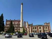 Rheinfelden/Schweiz, Brauerei Feldschl��chen, gr��te in der Schweiz, um die Jahrhundertwende im Burgenstil des Historismus erbaut, Juni 2013