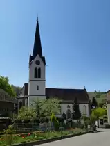 Bickensohl im Kaiserstuhl, die evangelische Kirche, April 2013