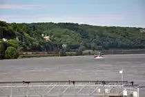 Remagen/Rhein Richtung Norden mit Villen am Hang (die Gro�e in der Mitte ist die (noch oder ehemalige) Gottschalk-Villa  - 27.05.2013