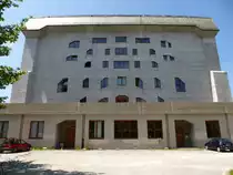 Dornach, R�ckseite des Goetheanums, Juli 2013